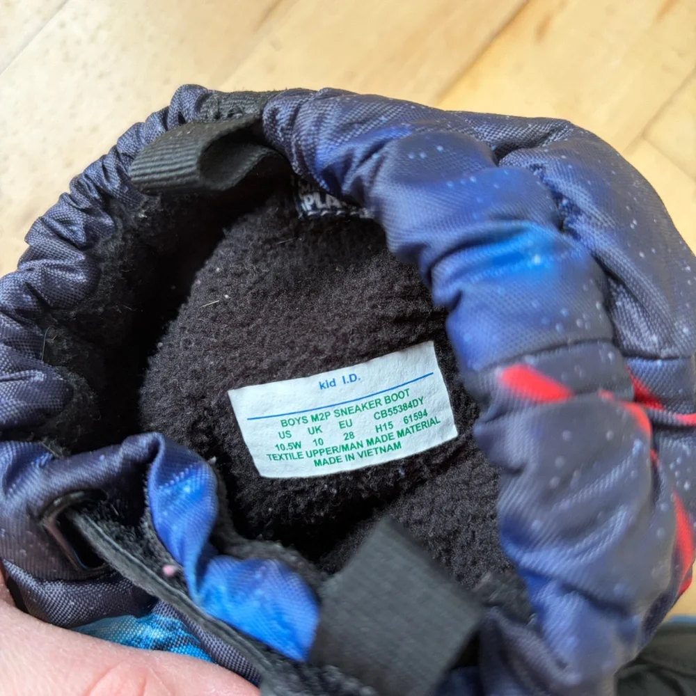 Stride Rite Toddler Made 2 Play Star Wars Sneaker Winter Boot, Black Size 10.5 W